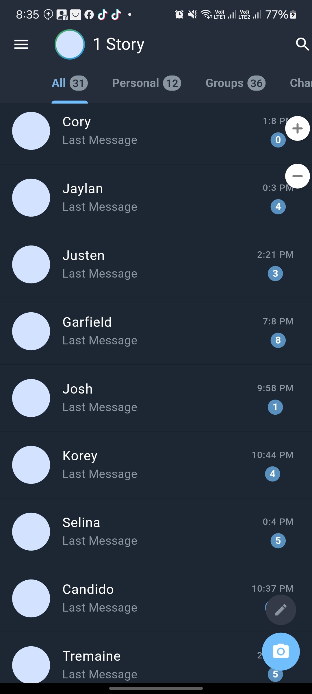 Telegram Clone screenshot 1